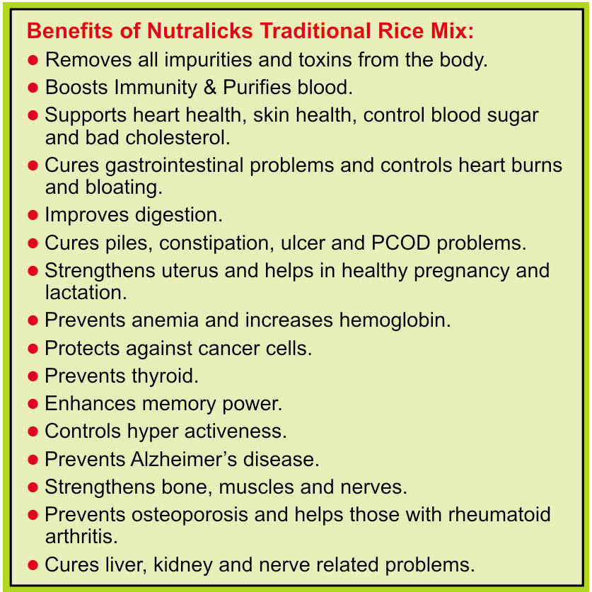 Nutralicks Traditional Rice Mix | 200 Grams